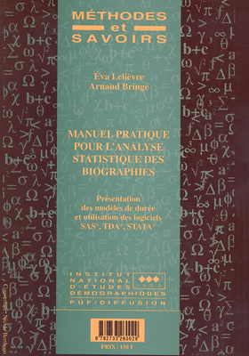 Manuel Pratique Pour L Analyse Statistique Methodes Et Savoirs Ined Editions Ined Institut National D Etudes Demographiques